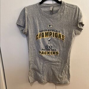 Gray Super Bowl XLV Champions T-Shirt